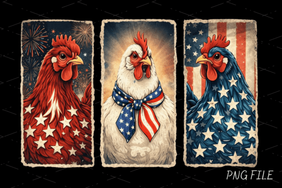 Download Patriotic USA Flag Chicken PNG Shirt - Premium Resources